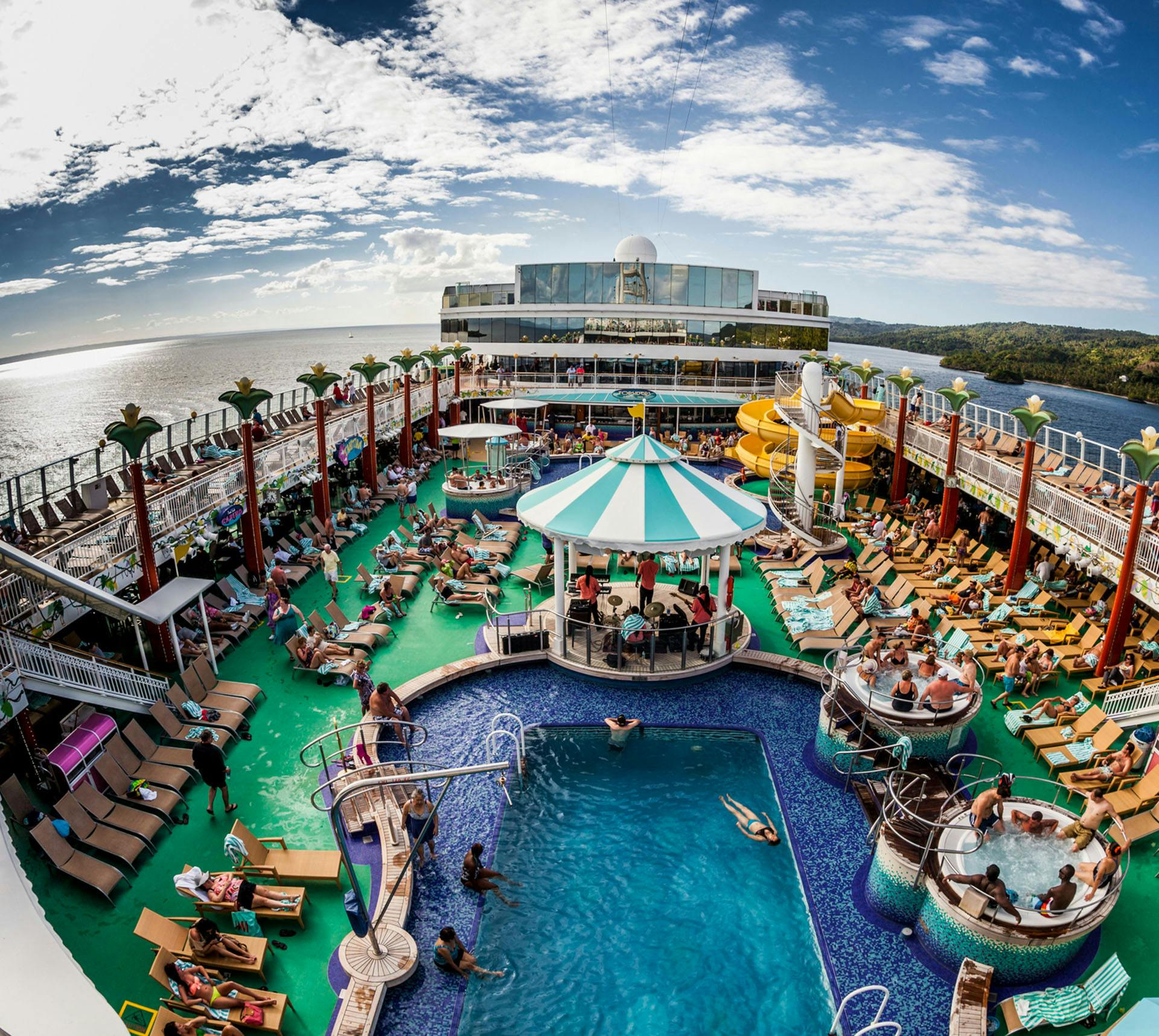Pool on a cruise ship