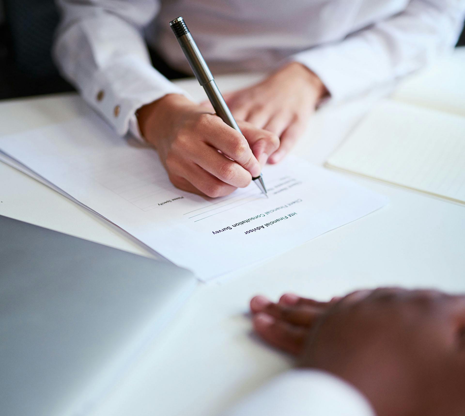 Person signing documents