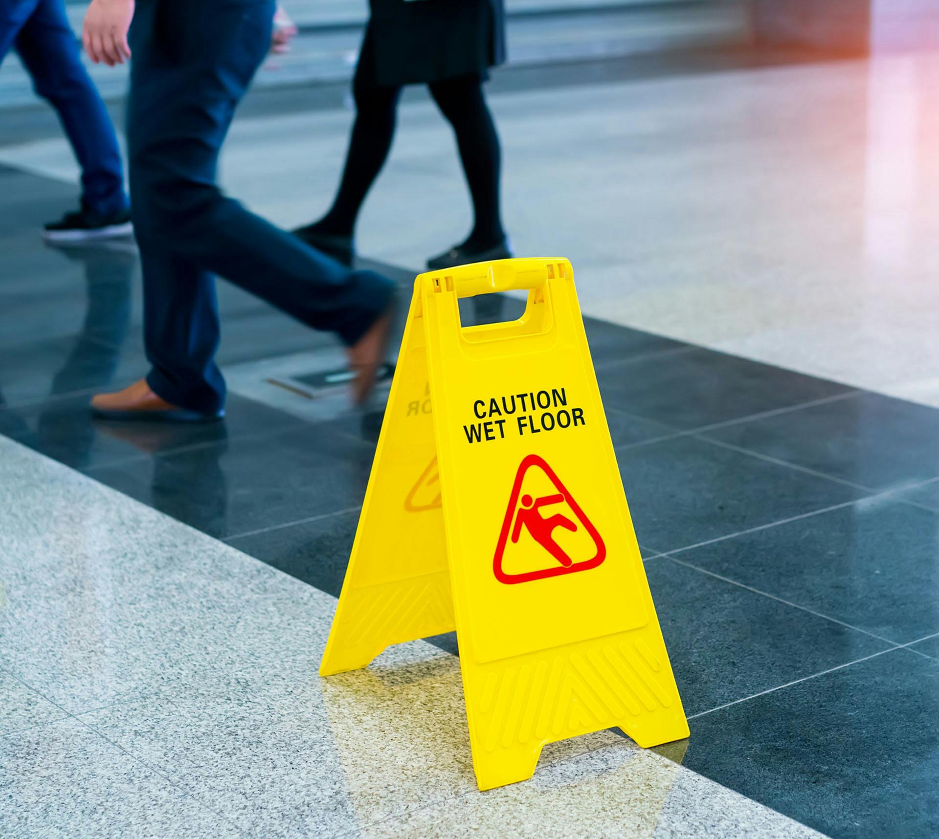 Wet floor sign