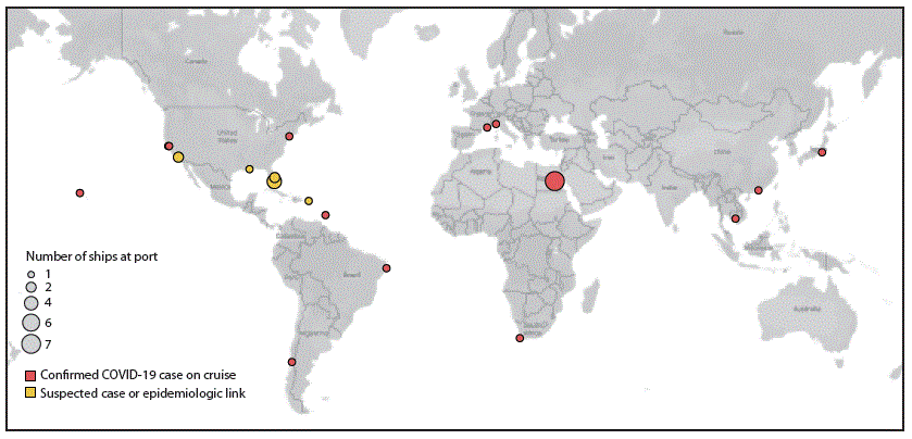 map cruise ships with coronavirus