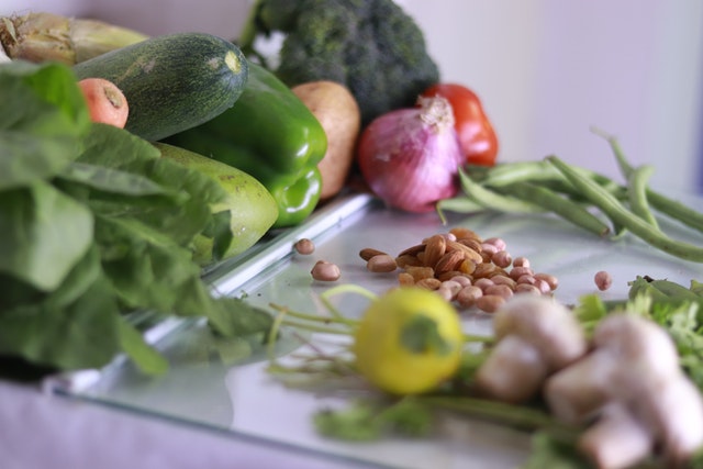 a bunch of vegetables on a counter