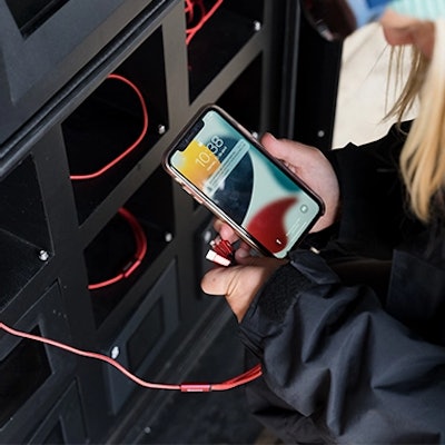 rechargement smartphone sur pistes