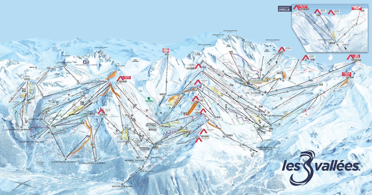 3 Vallées Trail Map
