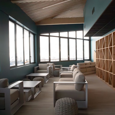 Relaxation area within the Chenus picnic room