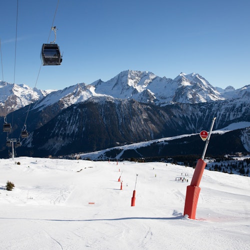Skiing in january in Courchevel