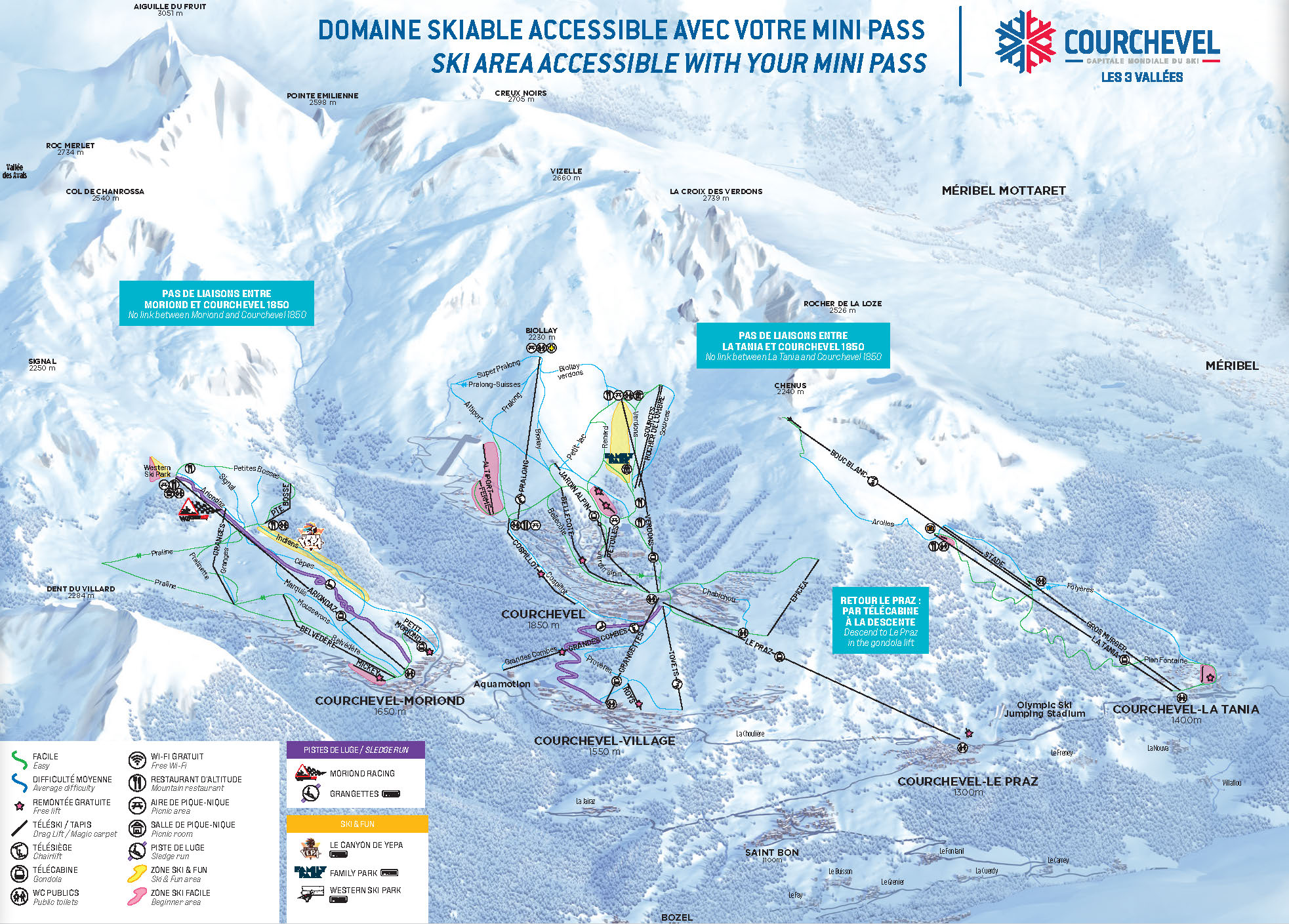 Plan Minipass Courchevel 2027