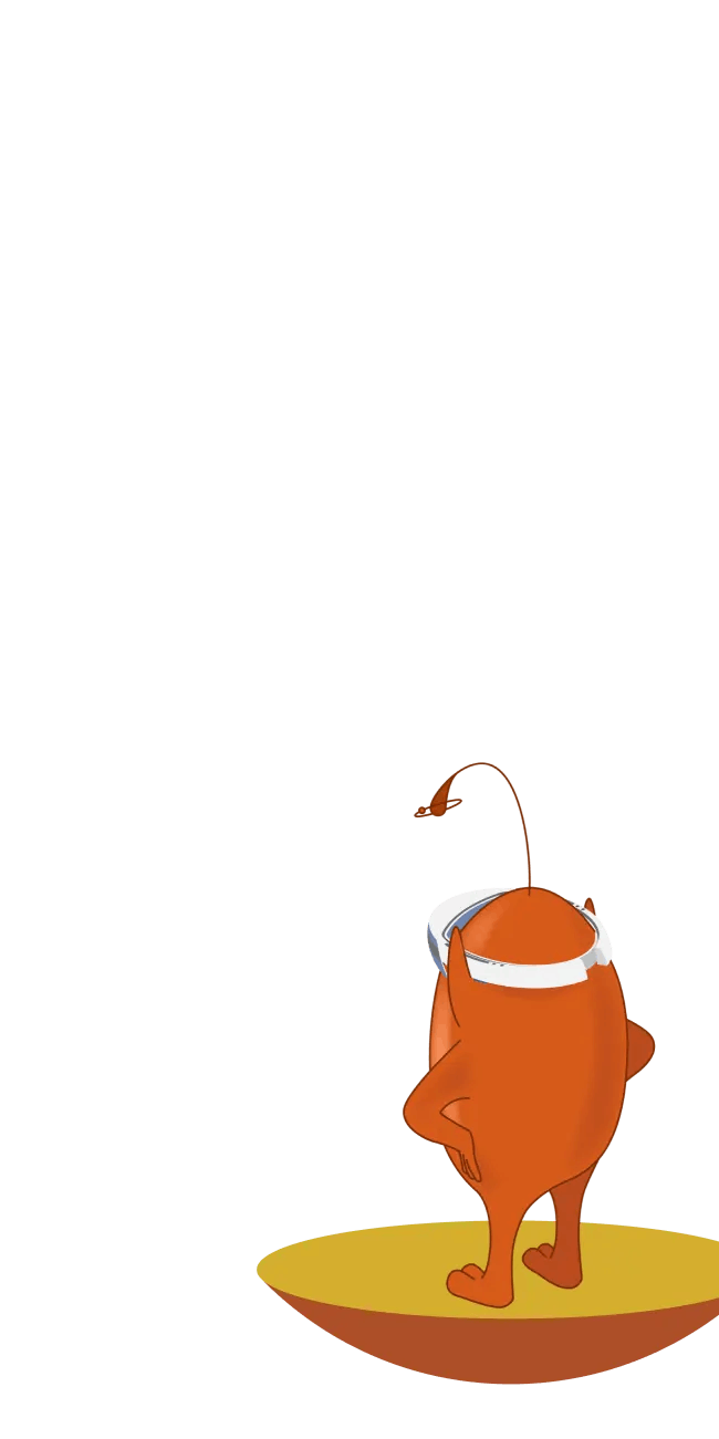 Digital mascot illustration
