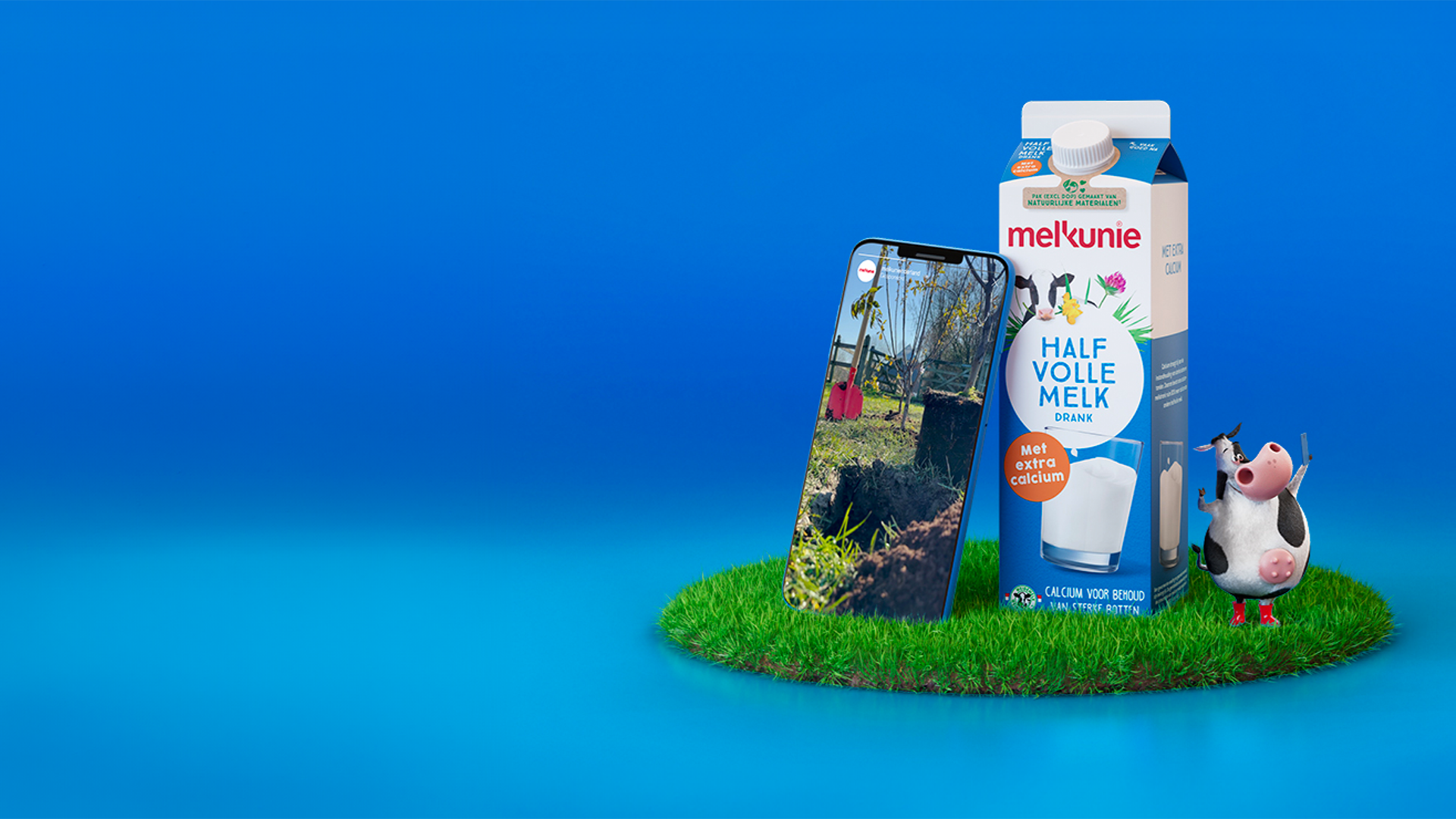 melkunie halfvolle melk met koetje