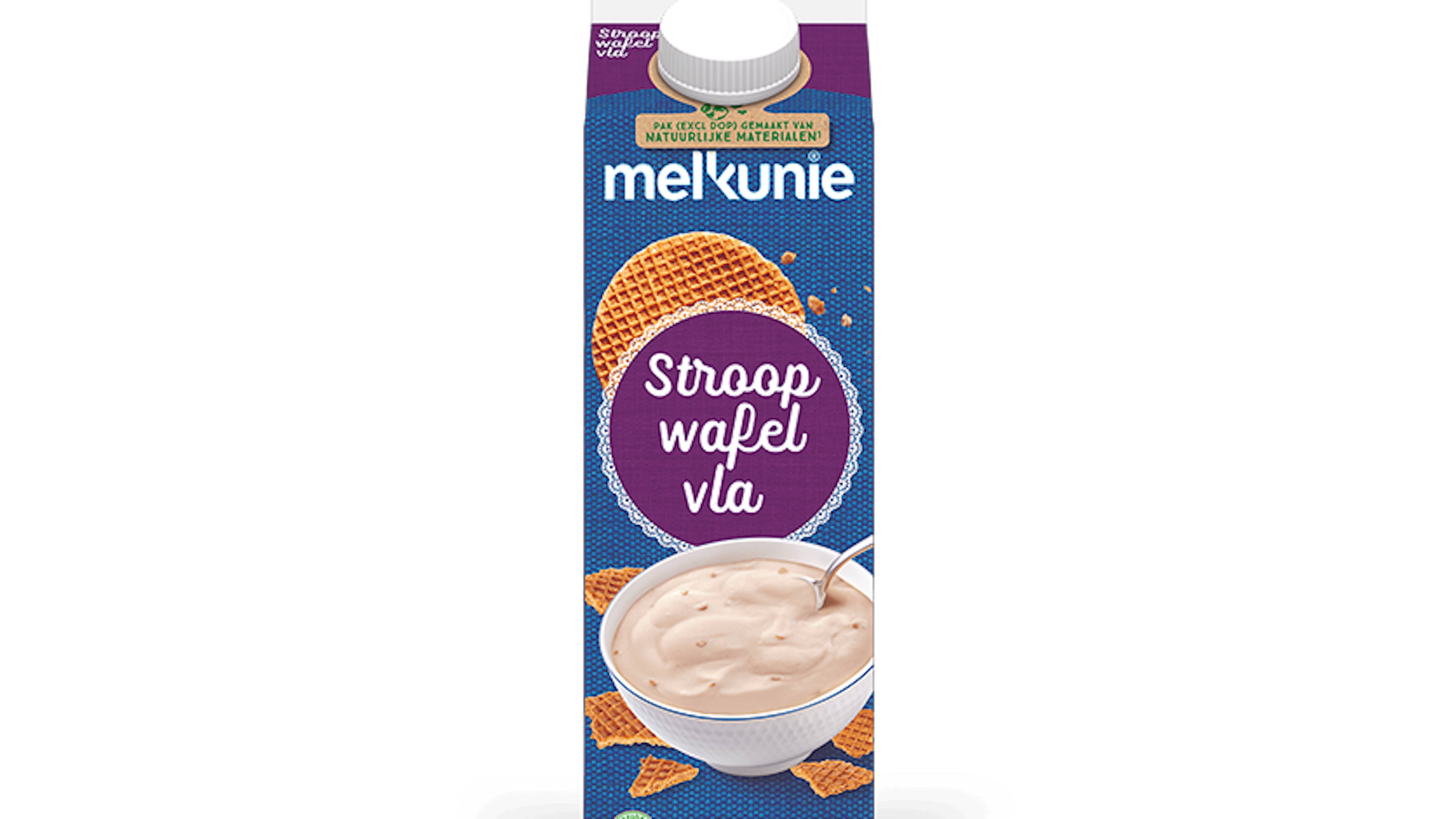 Melkunie Stroopwafel vla verpakking.