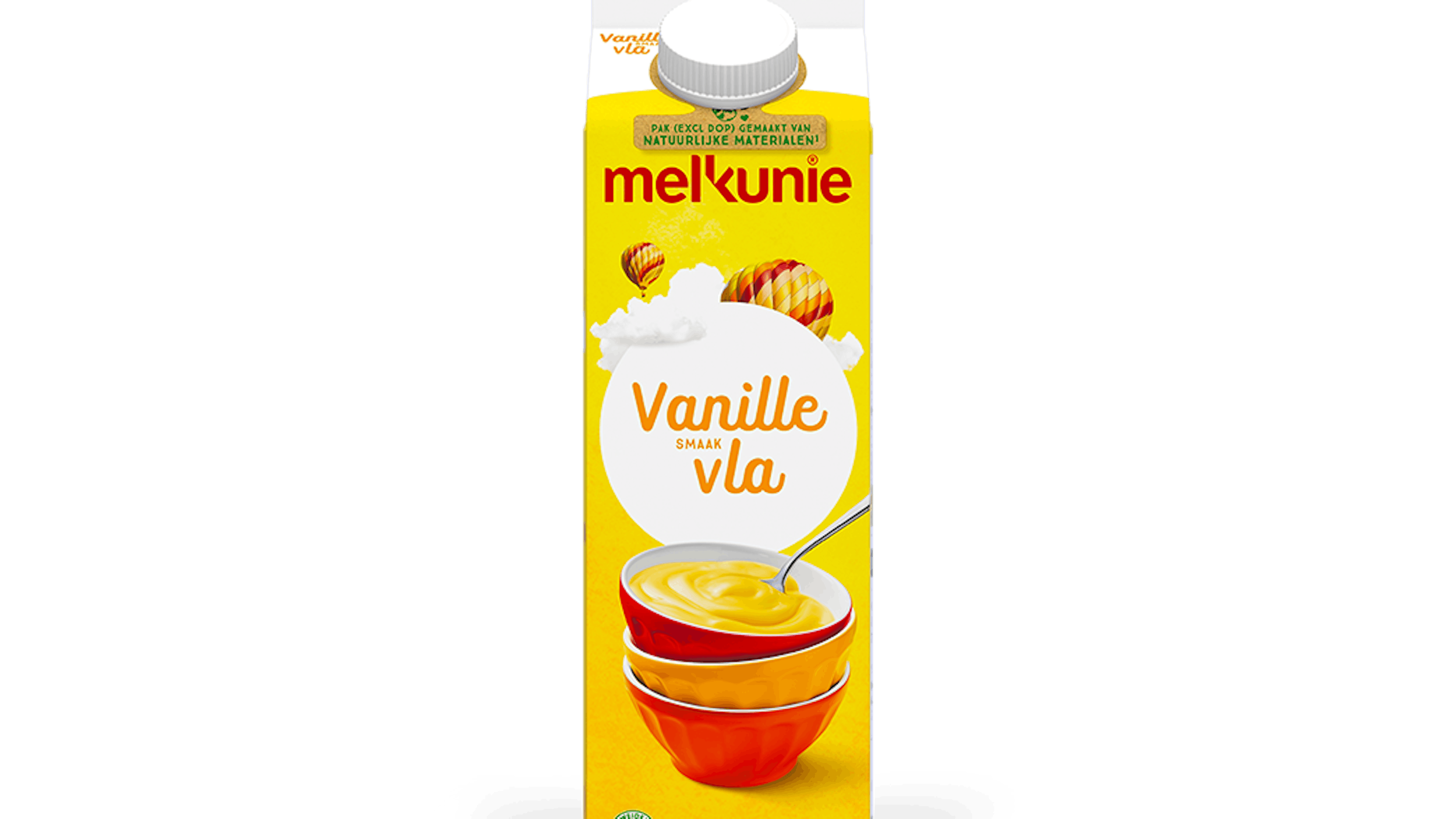 Melkunie vanille vla verpakking.