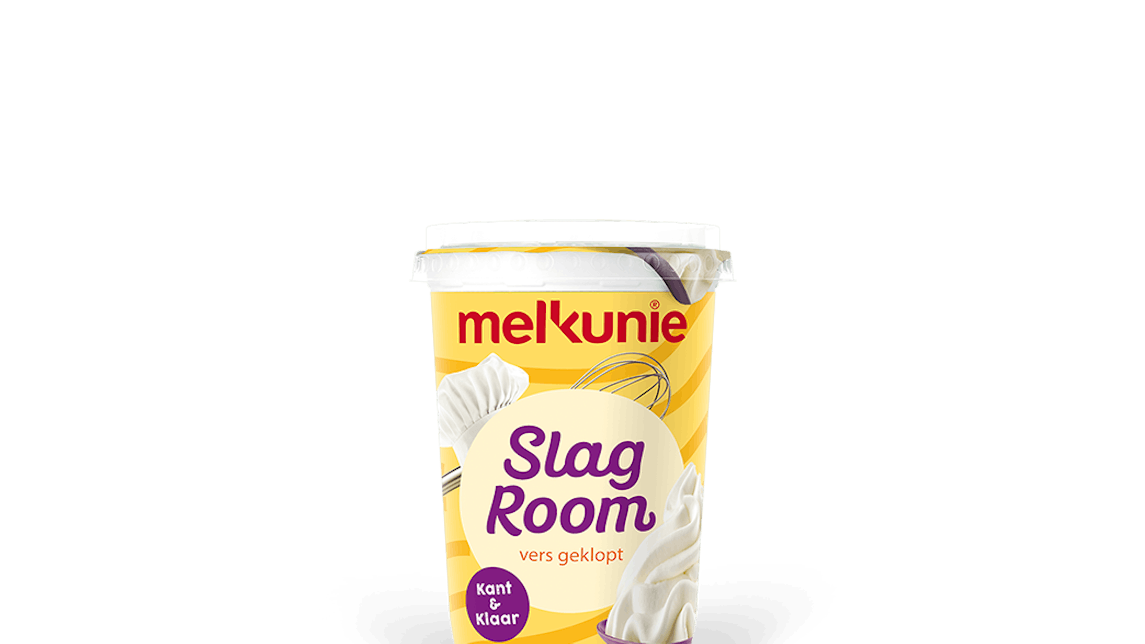 Melkunie slagroom verpakking.