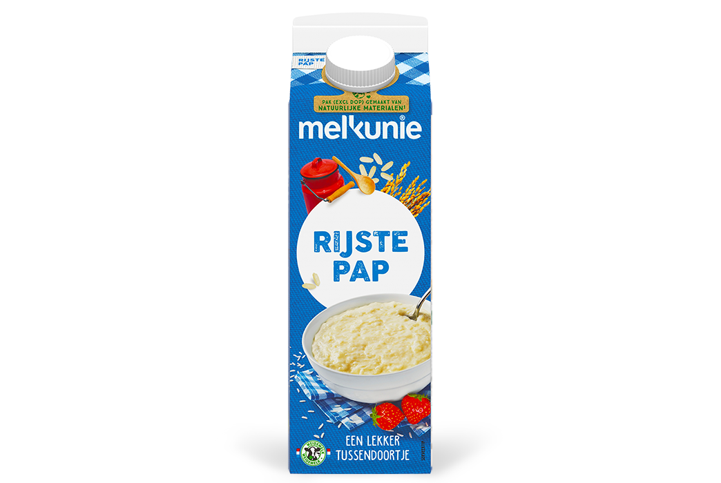 Melkunie rijstepap verpakking.