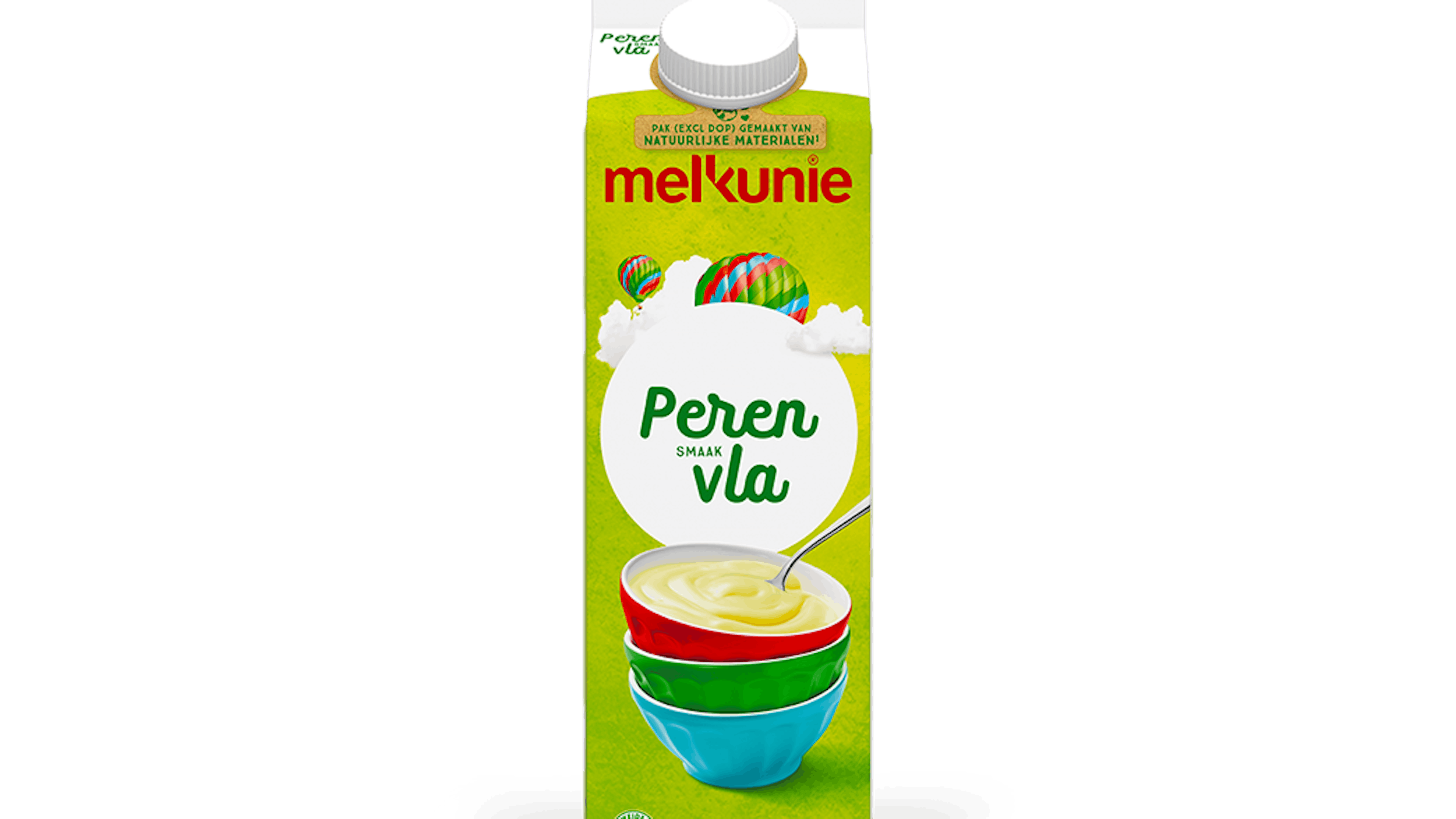 Melkunie peren vla verpakking.