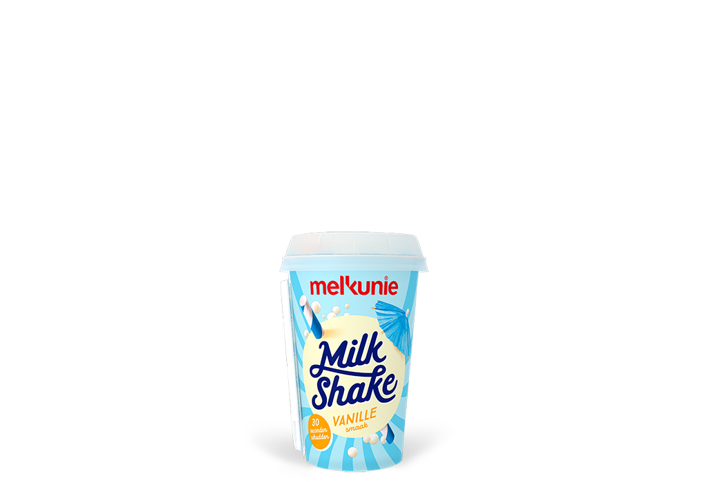 Melkunie milkshake vanille verpakking.