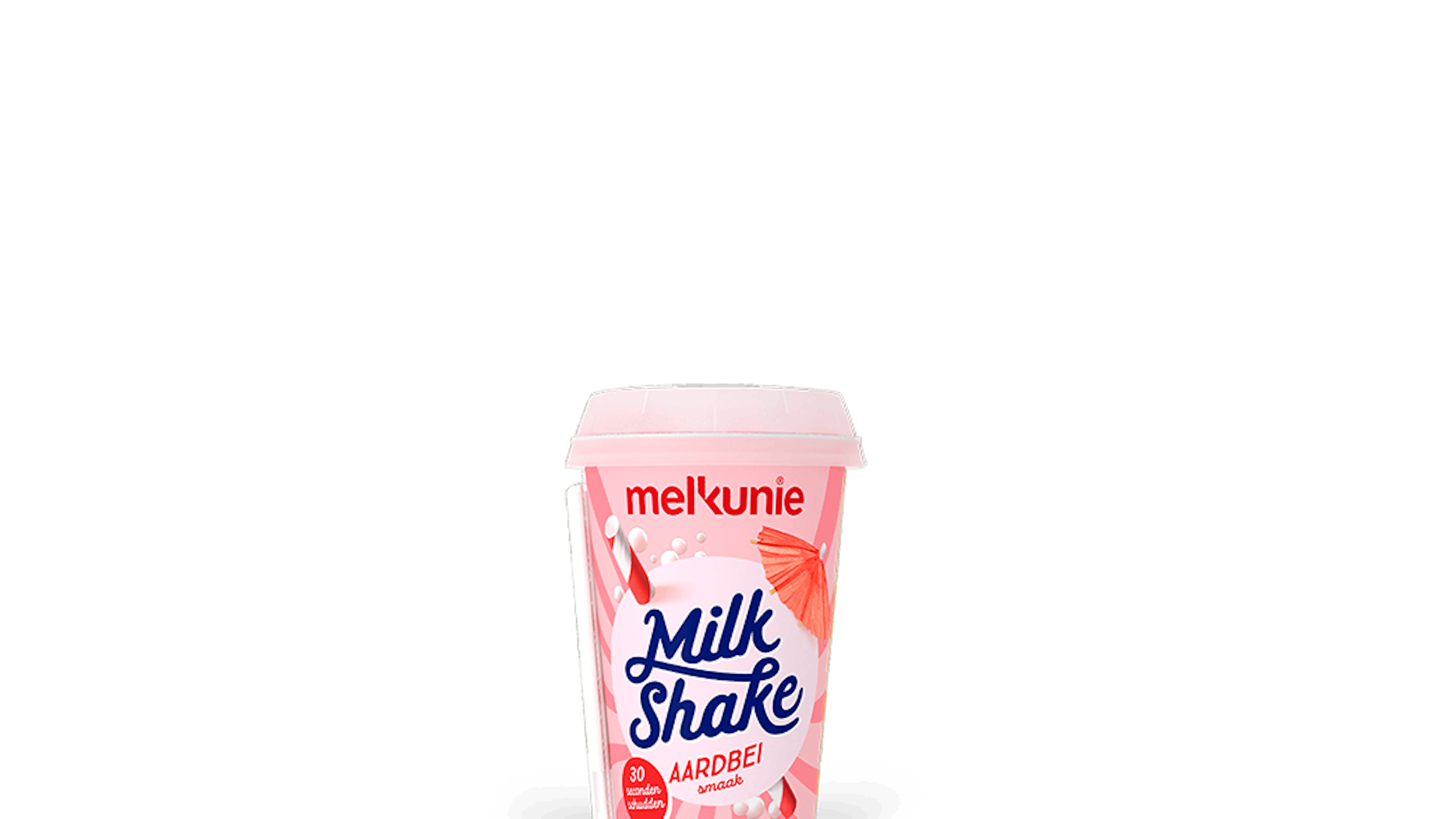 Melkunie milkshake banaan verpakking.