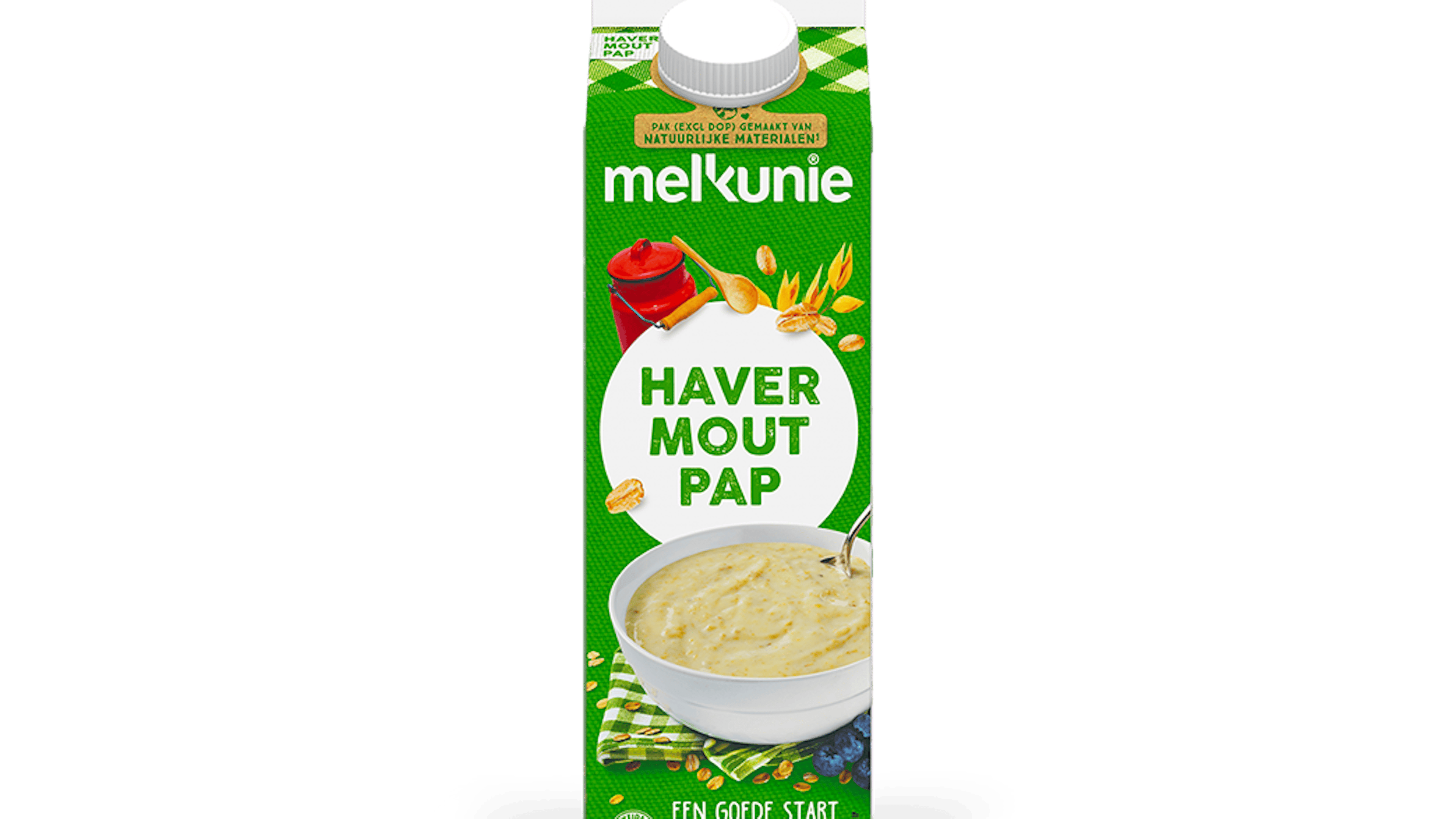 Melkunie havermoutpap verpakking.