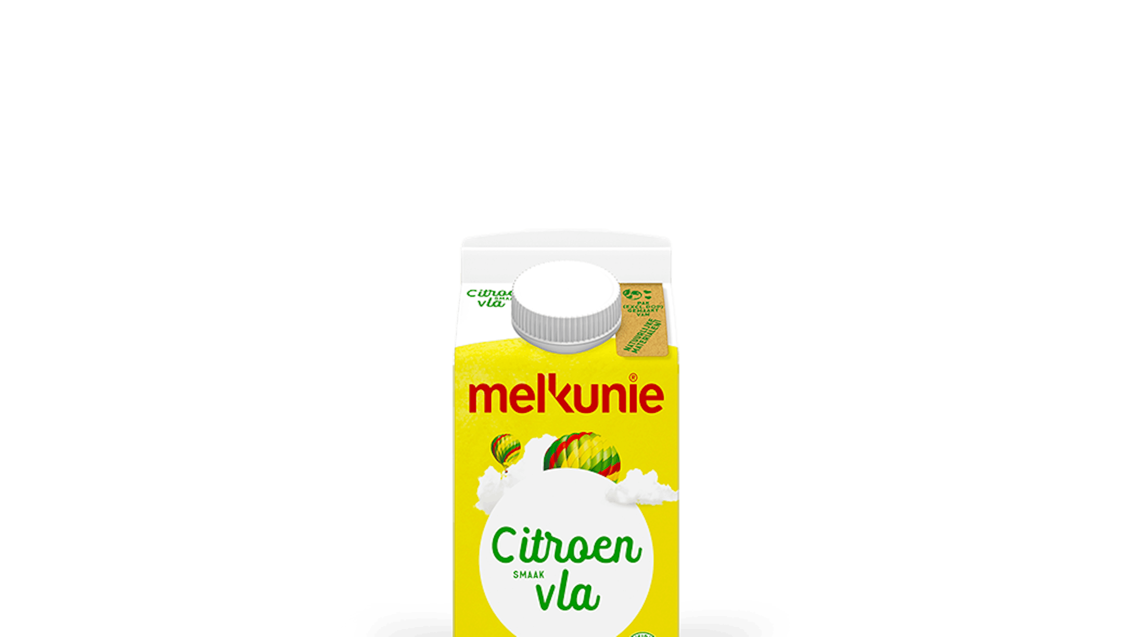 Melkunie citroen vla verpakking.