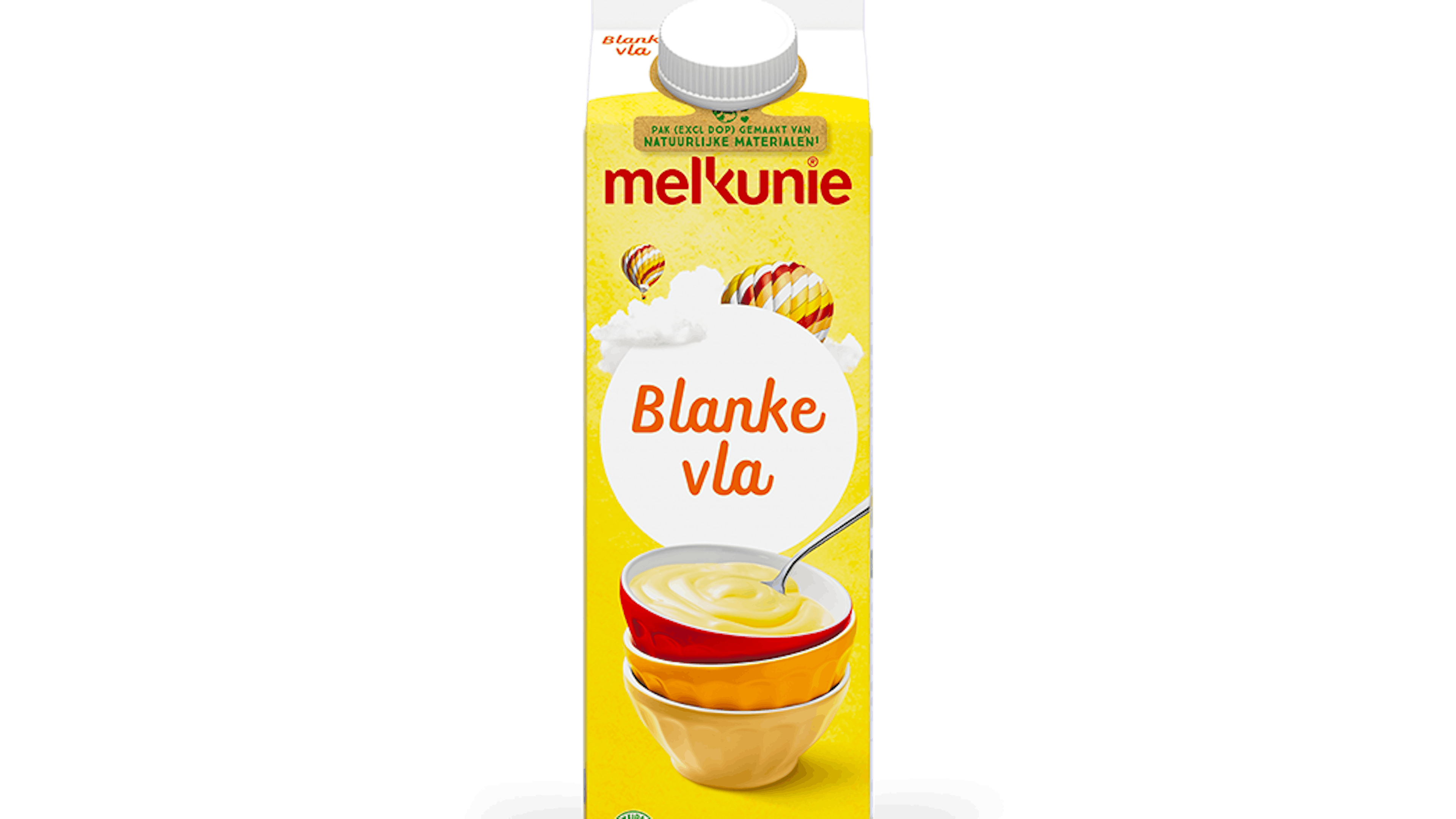 Melkunie Blanke vla verpakking.