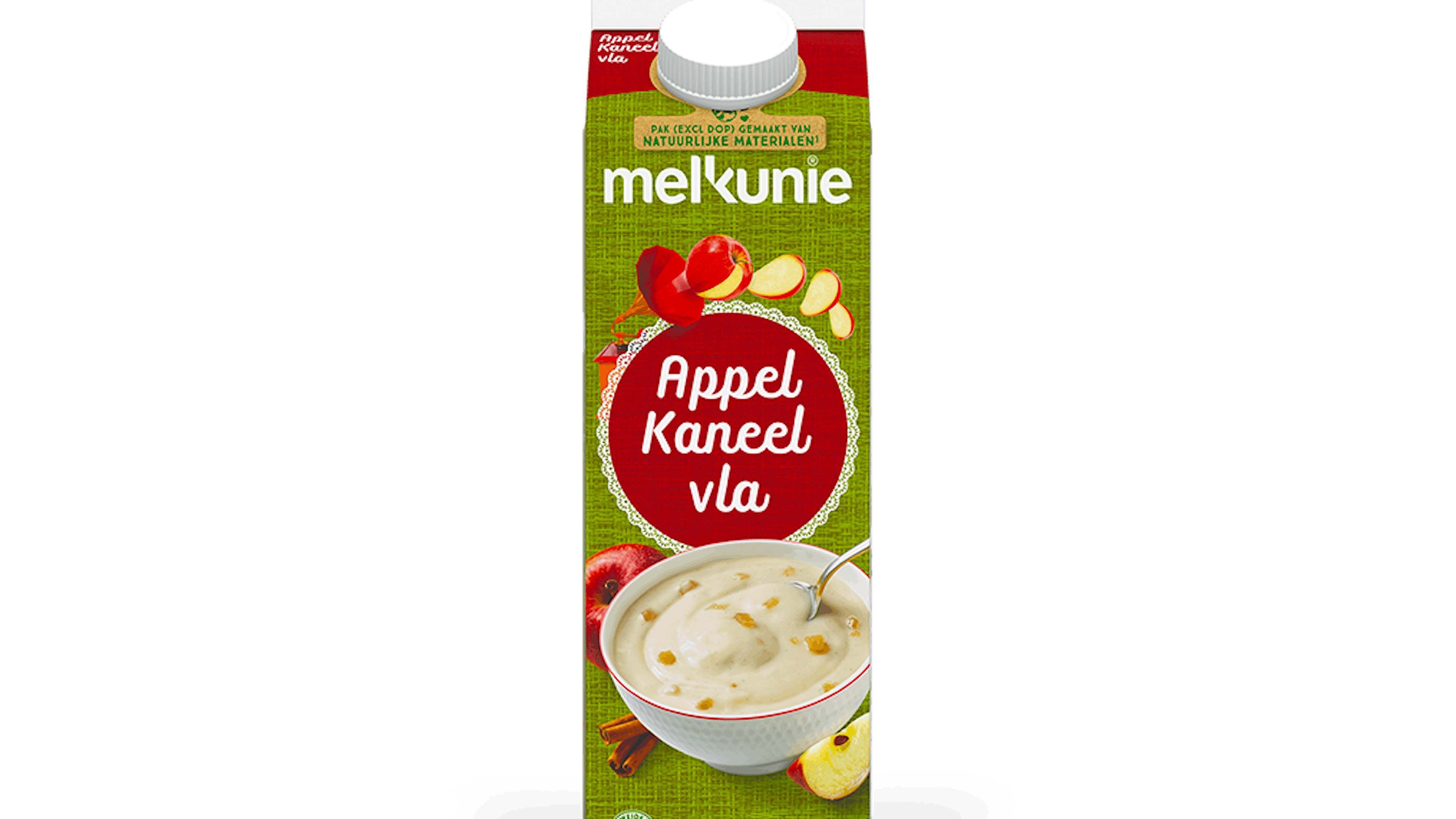 Melkunie appel kaneel vla verpakking.