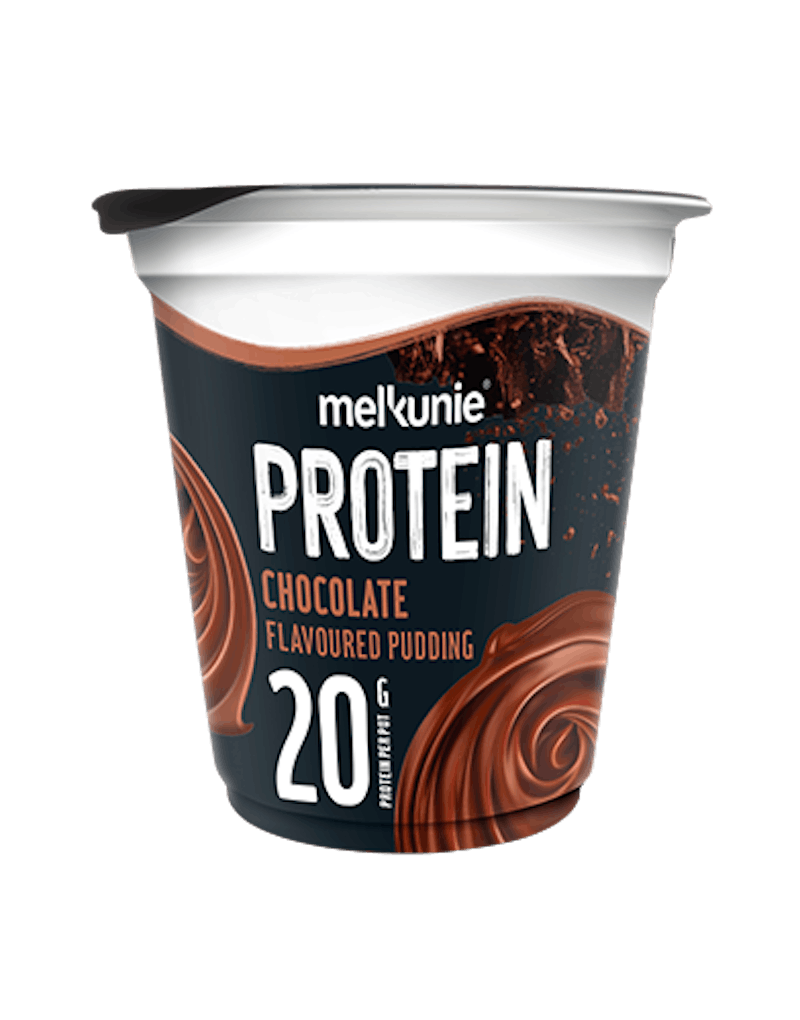Melkunie PROTEIN chocola pudding verpakking