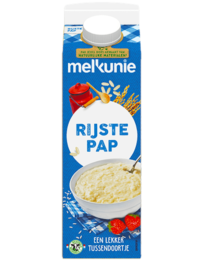 Melkunie Rijstepap verpakking.