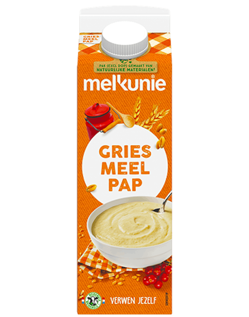 Melkunie Griesmeelpap verpakking.