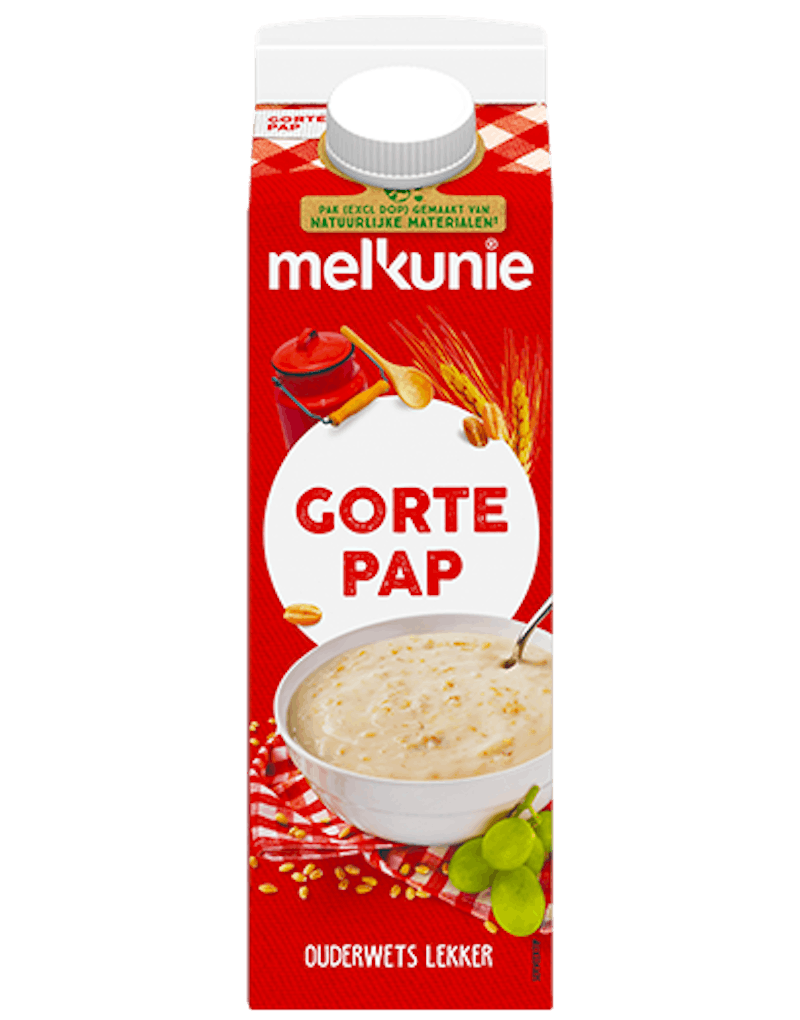 Melkunie gortepap verpakking