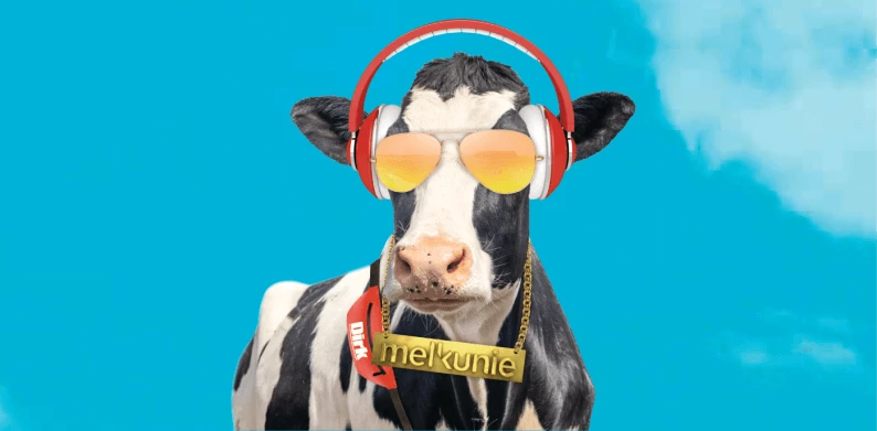 koe met zonnenbril