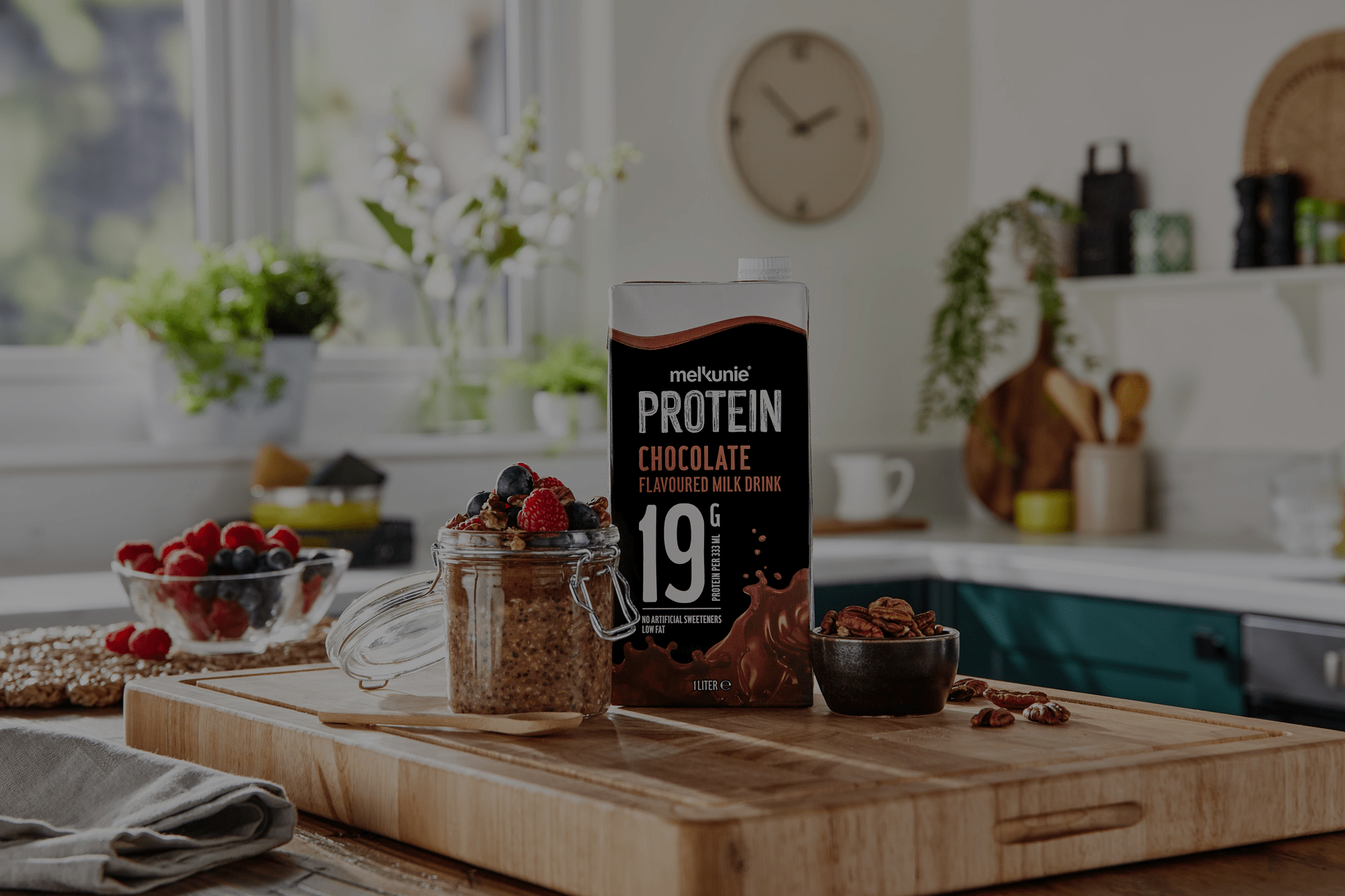 Sticky toffee overnight oats Melkunie PROTEIN