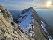 People on alpine touring to Vrenelisgärtli.
