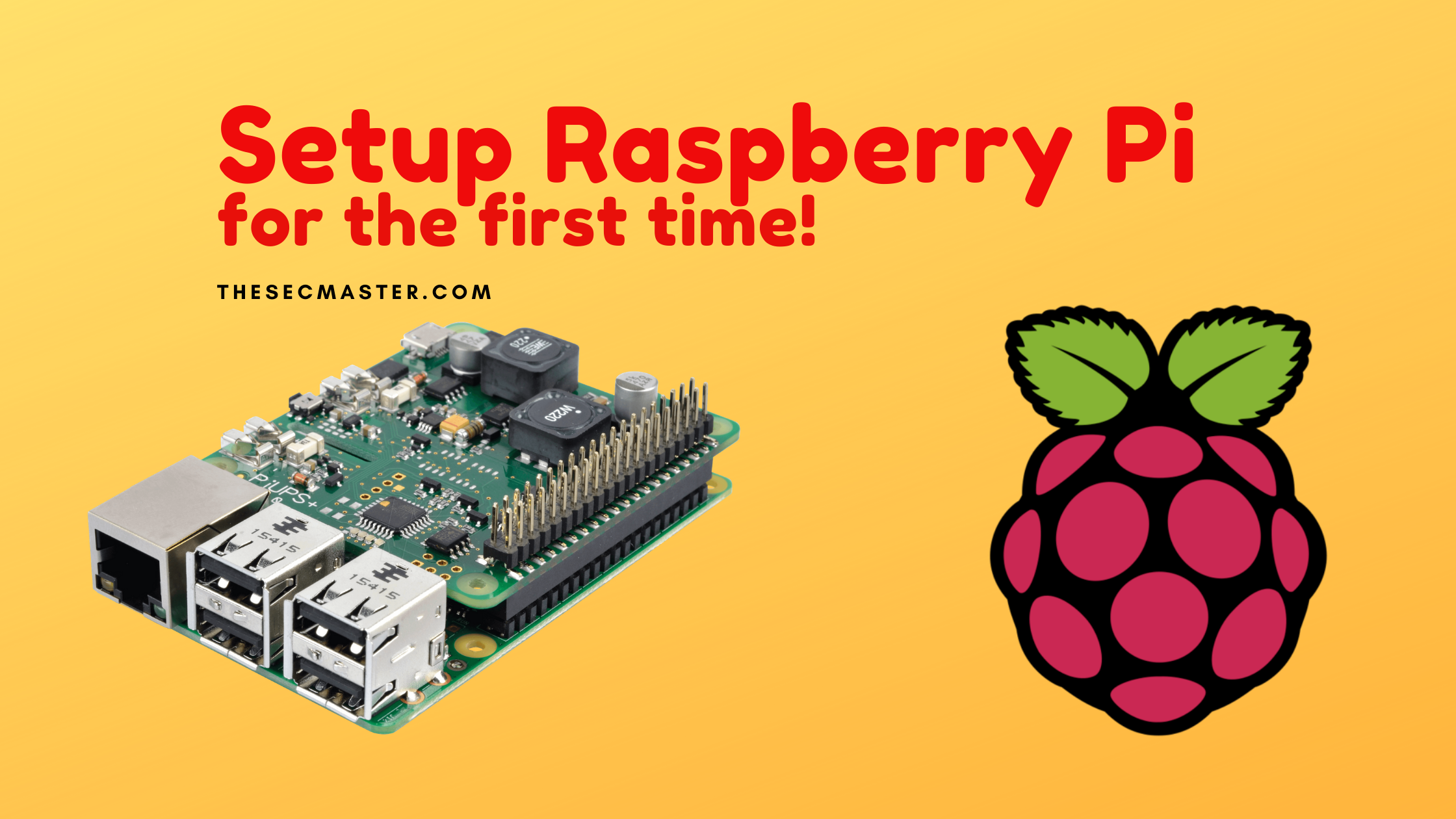 Setup Raspberry Pi For The First Time