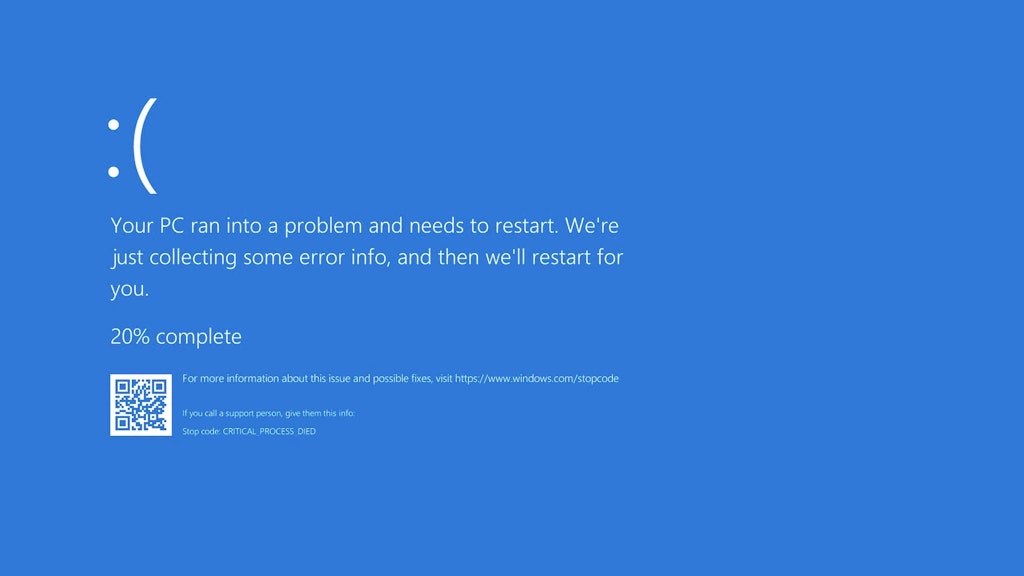 Blue Screen Of Death In Windows 10 1