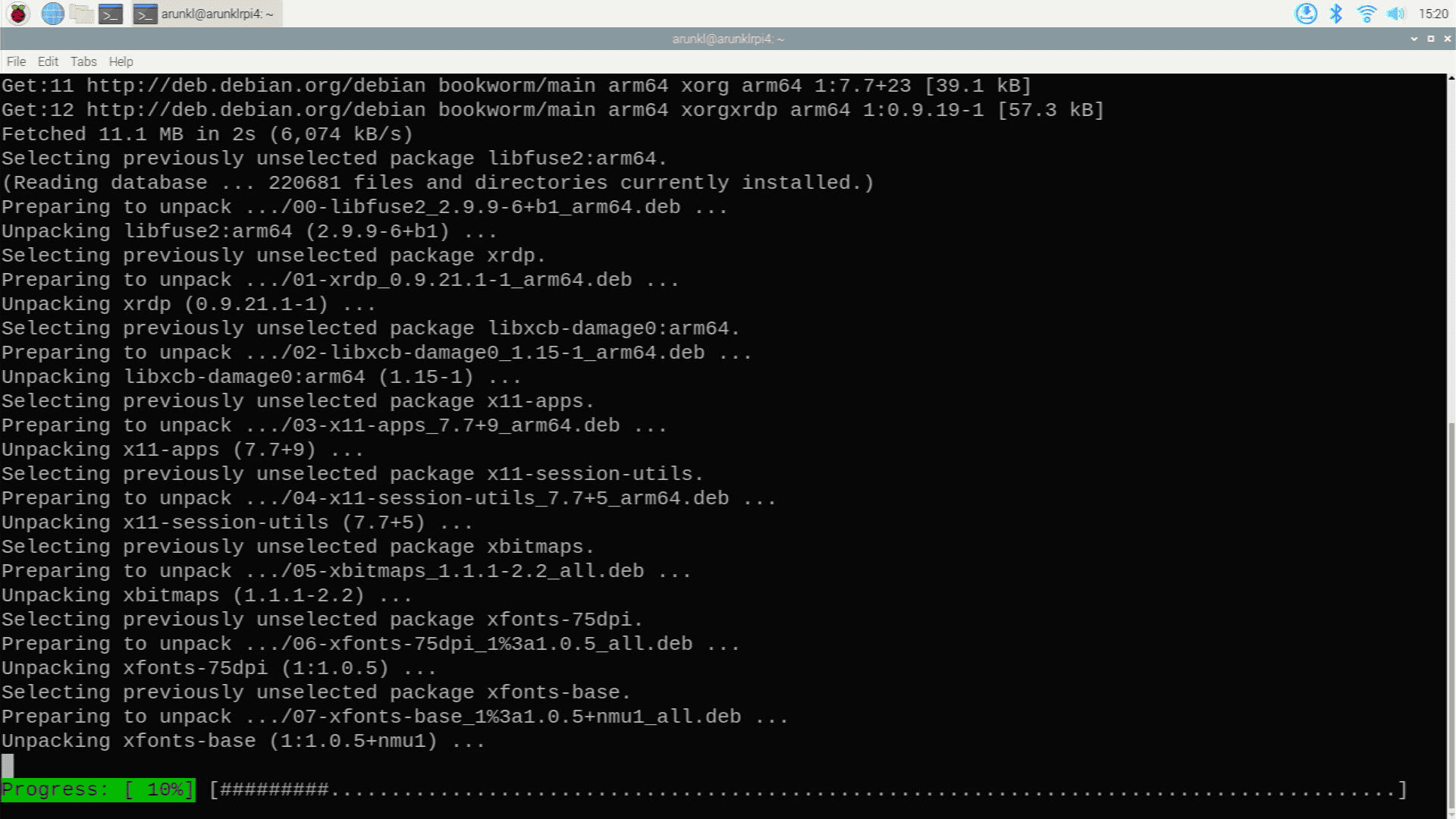 Installing The Xrdp Package On The Raspberry Pi