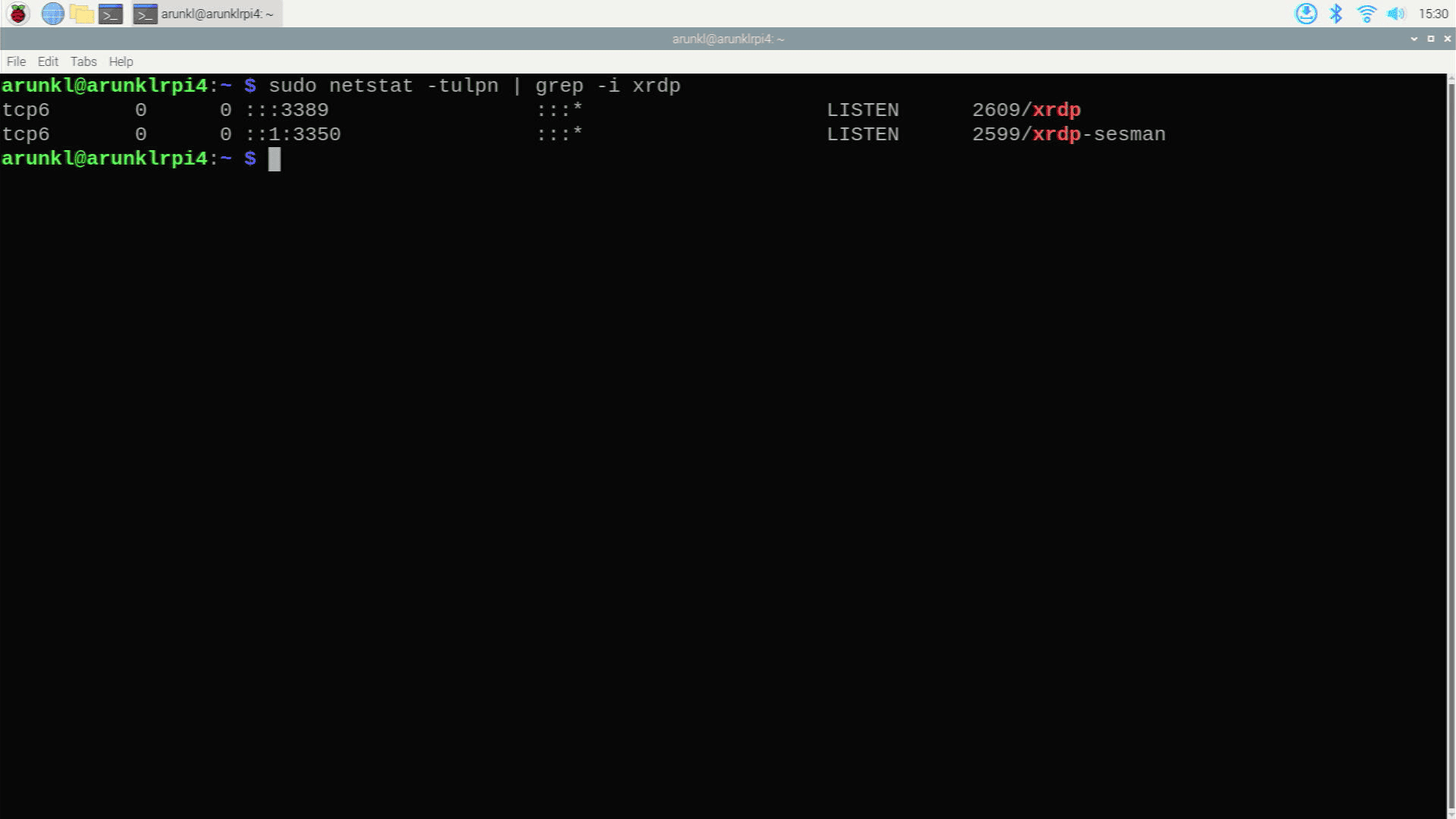 Xrdp Listening On 3389 Port With Netstat Command