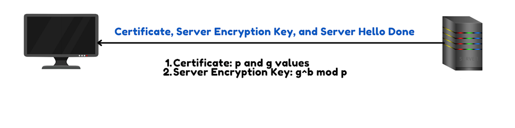 Certificate Server Encryption Key And Server Hello Done Message