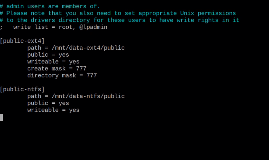 Create File Shares In Smb Config File