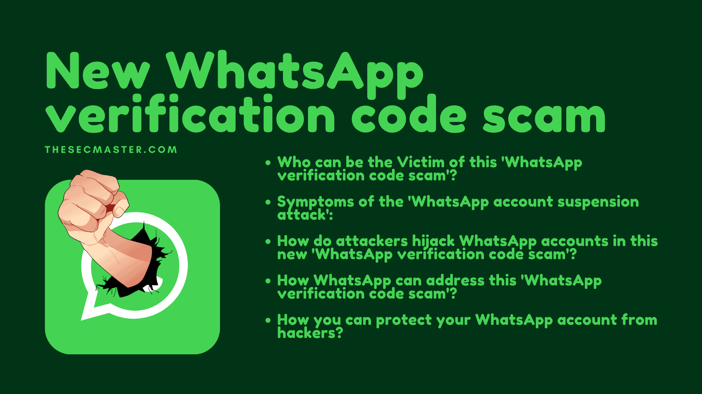 New Whatsapp Verification Code Scam And How To Protect Whatsapp Account From Hackers
