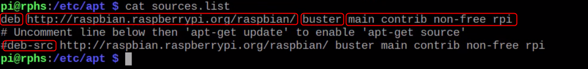Repositorie Entries In Raspberry Pi