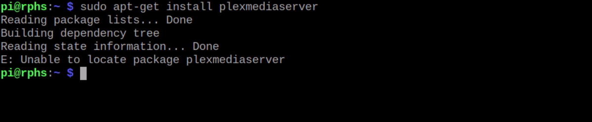 Install Plexmediaserver On Raspberry Pi 1