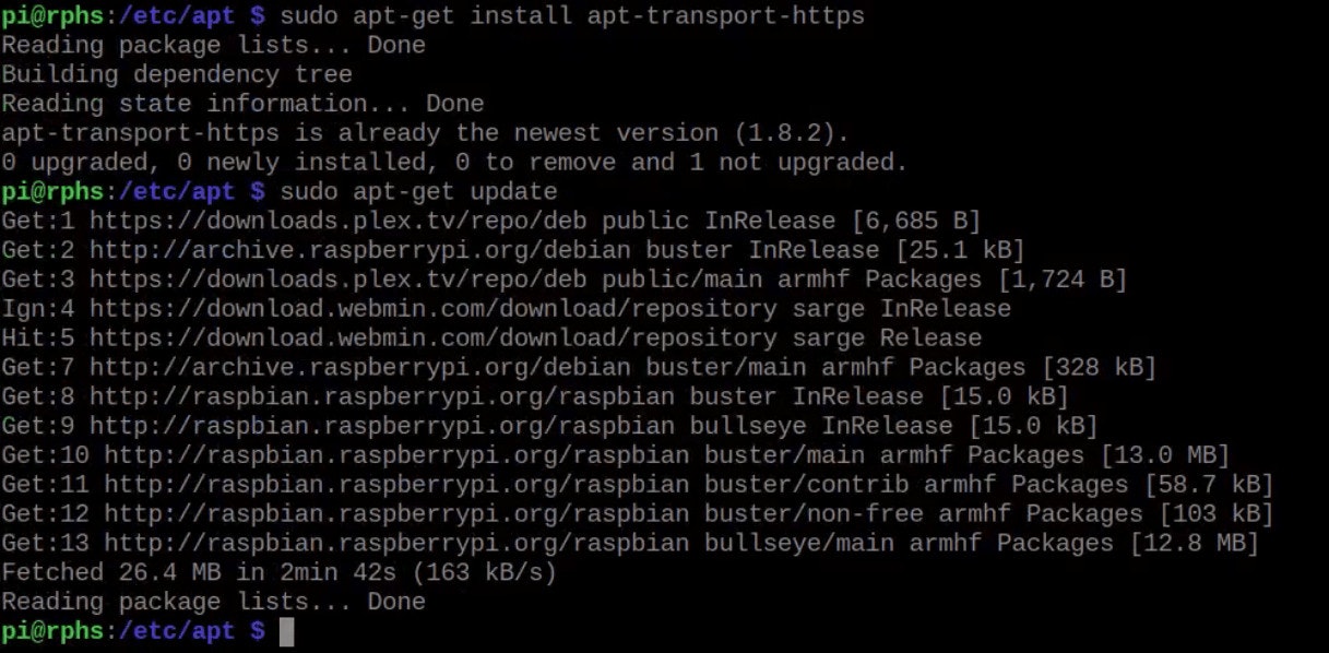 Install Apt Transport Https Package