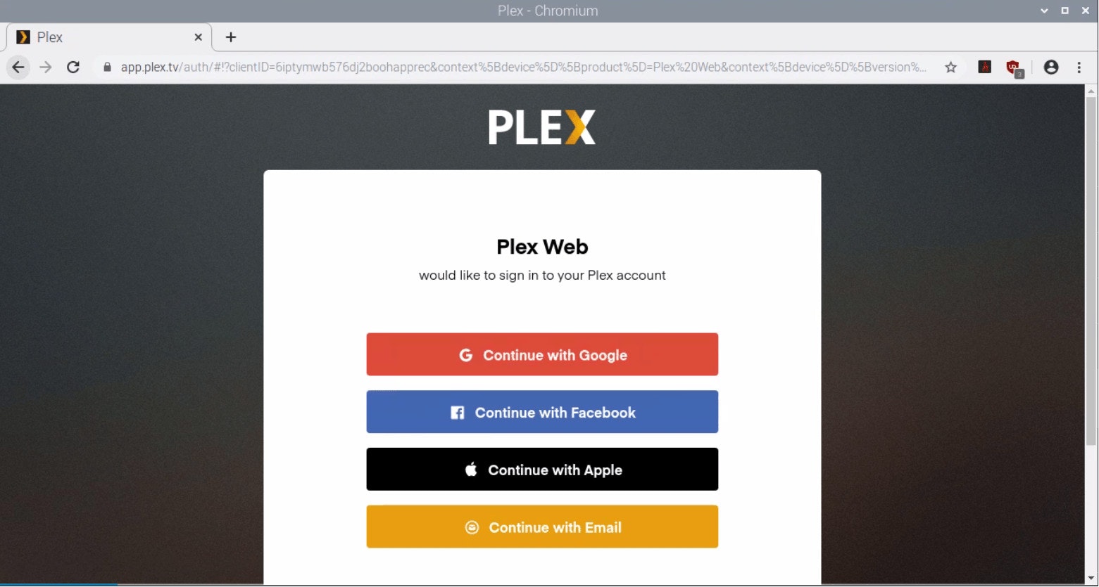 Browse Plex Service On The Browser