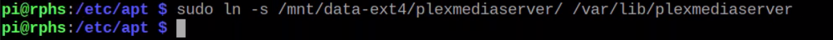 Create A Symbolic Link Of Plexmediaserver Directory