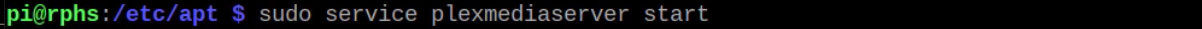Start Plex Service