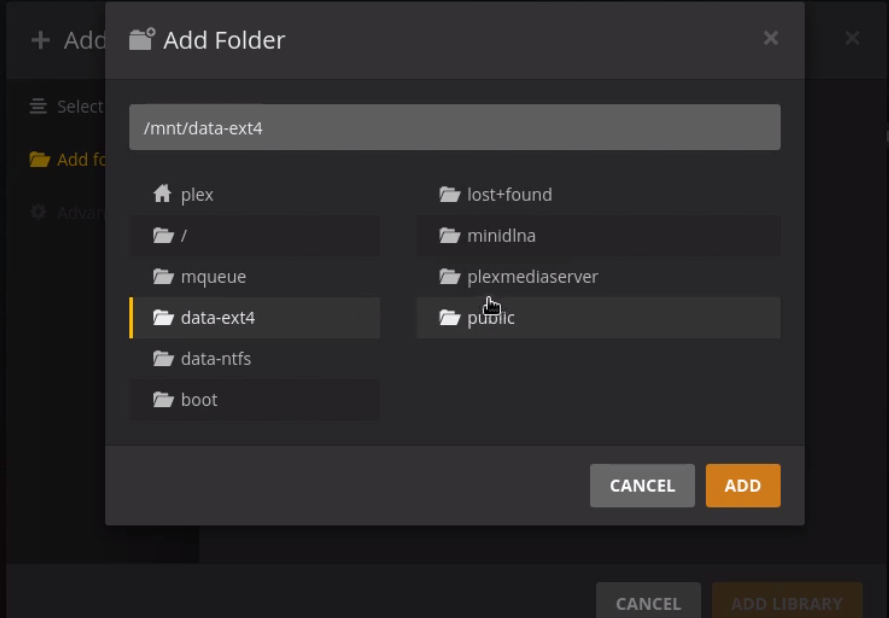 Add Folders To Plex Library