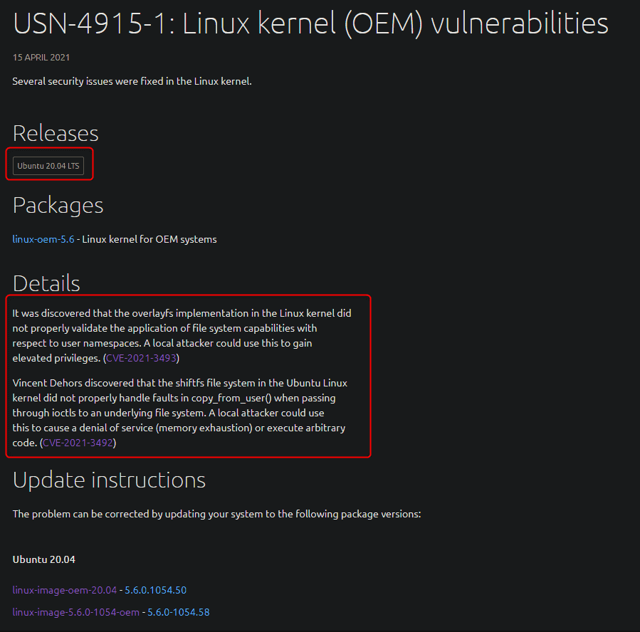 Ubuntu Security Advisory Overlayfs Vulnerability Cve 2021 3493
