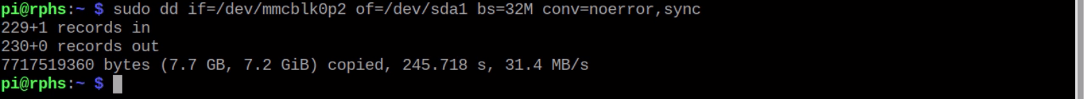 Copy Partition Using Dd Command