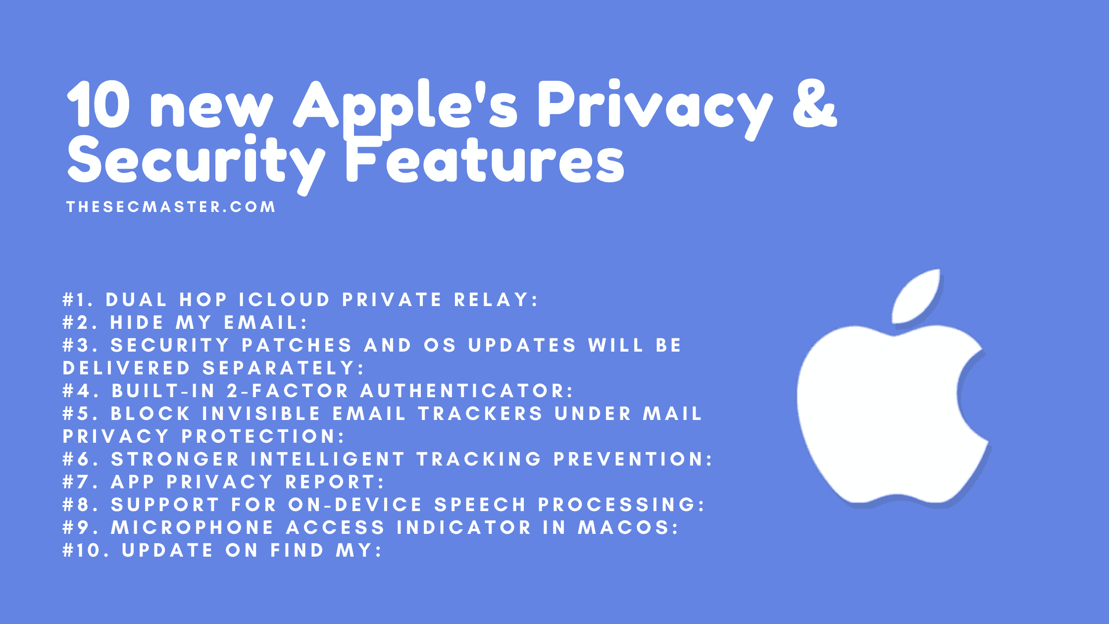 10 New Apples Privacy Security Features