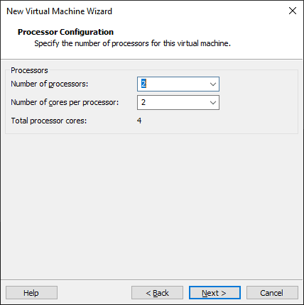 Select The Number Of Processors You Need