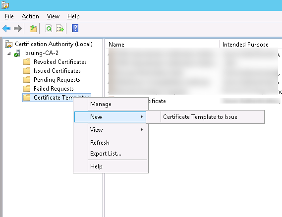 Publish Certificate Template