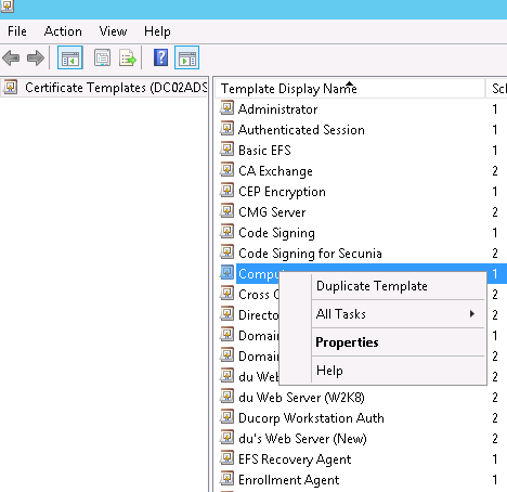 Create A Template For Rdp Certificate From Computer Certificate Template